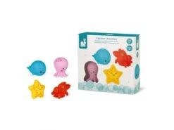 Janod J04703 - 4 Gicleurs De Bain - Les Animaux De La Mer