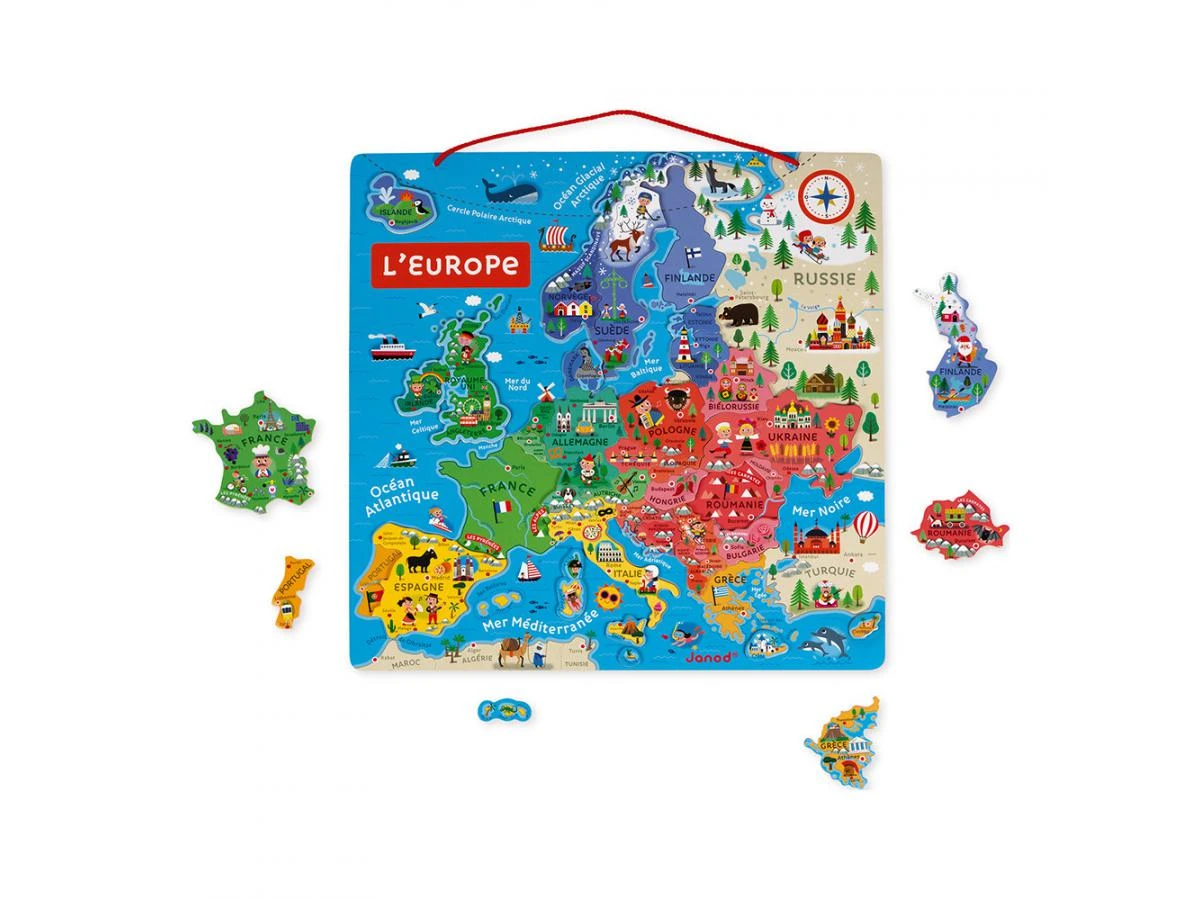Janod J05476 - Carte D'Europe Magnetique 3 Janod J05476 - Carte D'Europe Magnetique