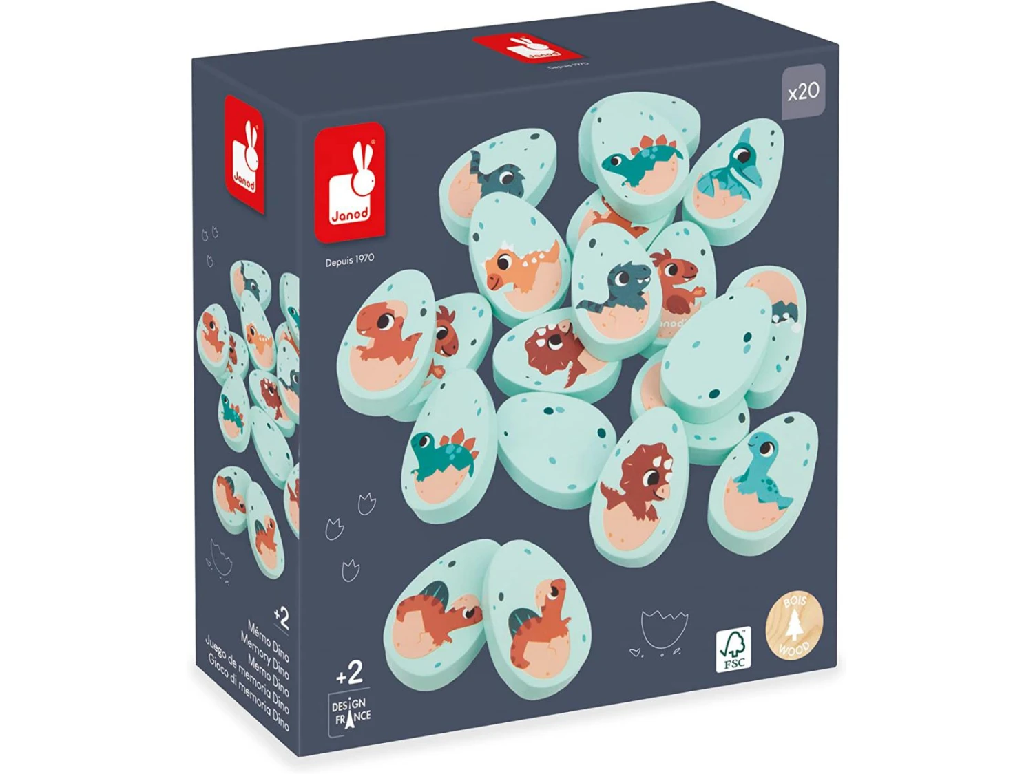 Janod J05826 - DINO - MEMO DINO 3 Janod J05826 - DINO - MEMO DINO
