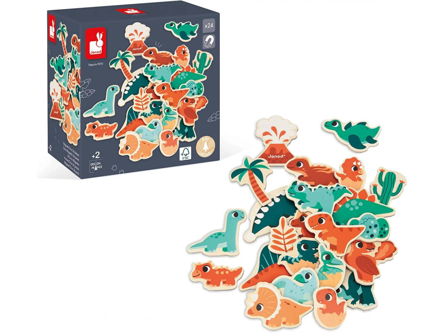 Janod J05839 - DINO - MAGNETS DINO 24 PCS 10 Janod J05839 - DINO - MAGNETS DINO 24 PCS – Image 8