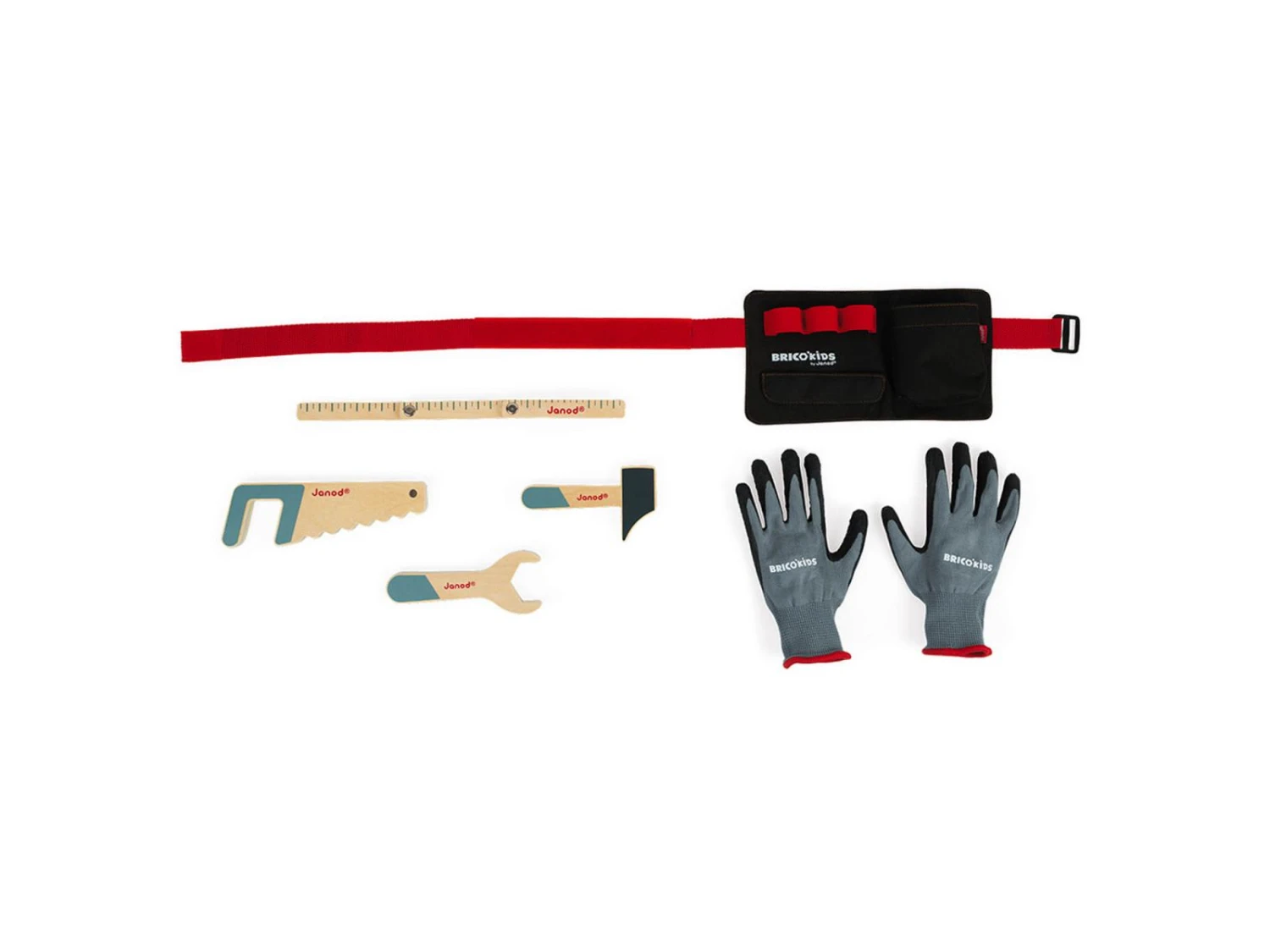 Janod J06475 - Ceinture Outils & Gants Brico'Kids 4 Janod J06475 - Ceinture Outils & Gants Brico'Kids – Image 2