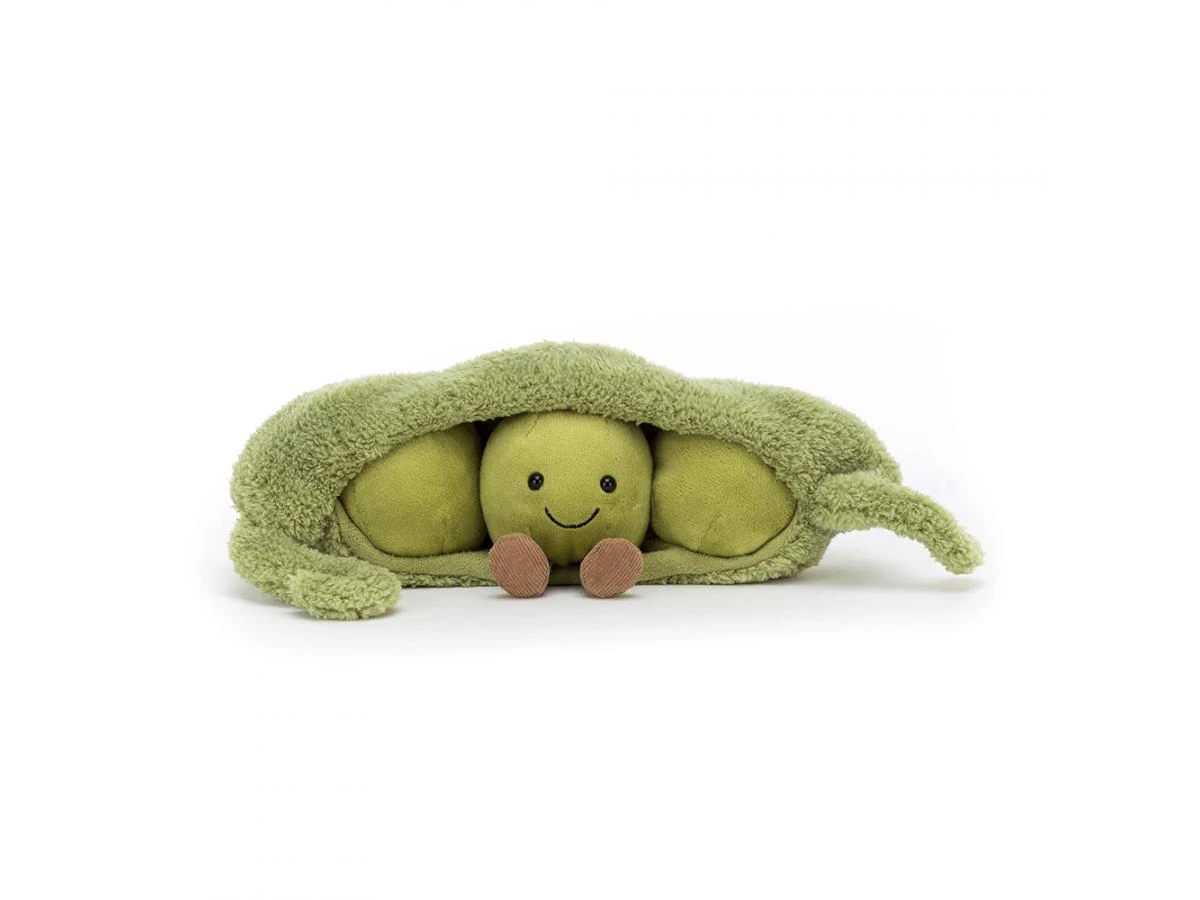 JELLYCAT A2PPOD - Peluche Amuseable Pea In A Pod - L: 10 Cm X L : 26 Cm X H: 9 Cm 4 JELLYCAT A2PPOD - Peluche Amuseable Pea In A Pod - L: 10 Cm X L : 26 Cm X H: 9 Cm – Image 2
