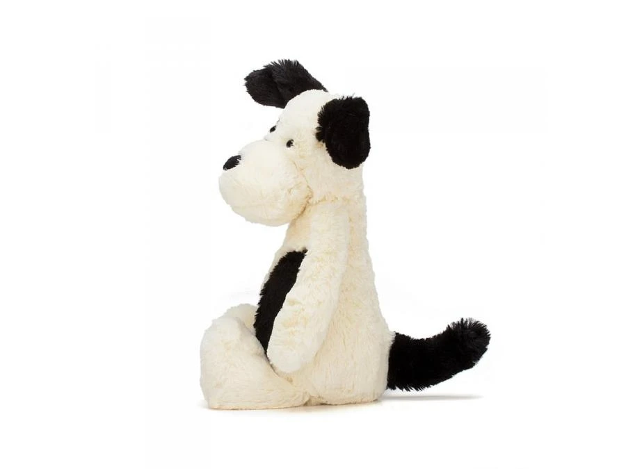JELLYCAT BAS3BCPN - Peluche Bashful Black & Cream Puppy Medium - L: 9 Cm X L : 12 Cm X H: 31 Cm 4 JELLYCAT BAS3BCPN - Peluche Bashful Black & Cream Puppy Medium - L: 9 Cm X L : 12 Cm X H: 31 Cm – Image 2