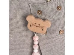 Lassig 1313016725 - Attache Sucette Bois Et Silicone Little Chums Souris -Born To Be Kids lassig 1313016725 attache sucette bois et silicone little chums souris 1600 3