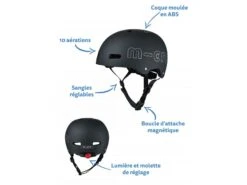 MICRO AC2096BX - Casque Noir Mat - Nouvelle Gamme - Boucle Magnétique / Lumière LED Intégrée - Taille M = 52 à 56cm 11 MICRO AC2096BX - Casque Noir Mat - Nouvelle Gamme - Boucle Magnétique / Lumière LED Intégrée - Taille M = 52 à 56cm -Born To Be Kids micro ac2096bx casque noir mat nouvelle gamme boucle magnetique lumiere led integree taille m 52 a 56cm 1600 2