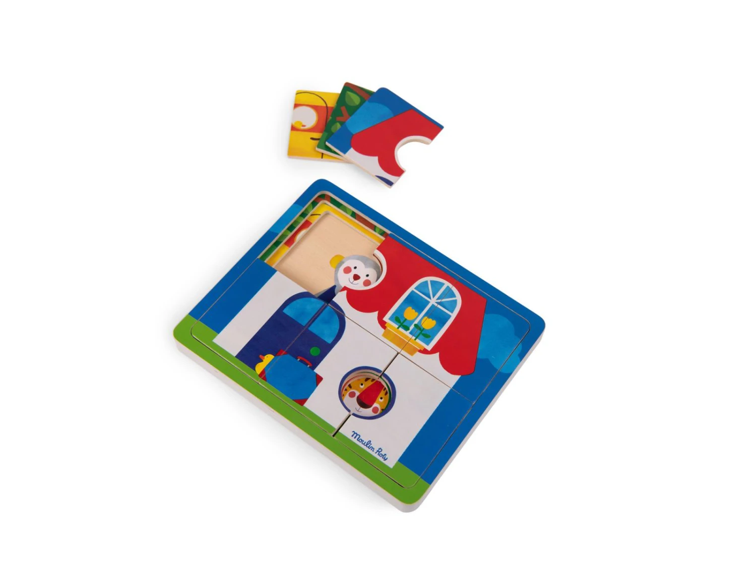 Moulin Roty 661103 - Puzzle à 3 étages Les Popipop 8 Moulin Roty 661103 - Puzzle à 3 étages Les Popipop – Image 6