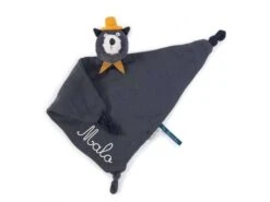 Moulin Roty 666027 - Doudou Lange Chat Gris Foncé Alphonse Les Moustaches -Born To Be Kids moulin roty 666027 doudou lange chat gris fonce alphonse les moustaches moulin roty 900 1
