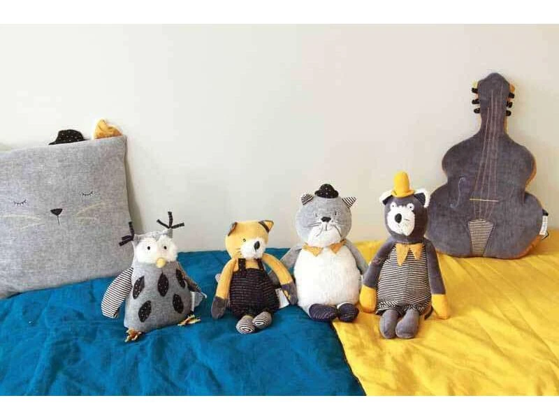 Moulin Roty 666041 - Poupée Musique Hibou Les Moustaches 6 Moulin Roty 666041 - Poupée Musique Hibou Les Moustaches – Image 4