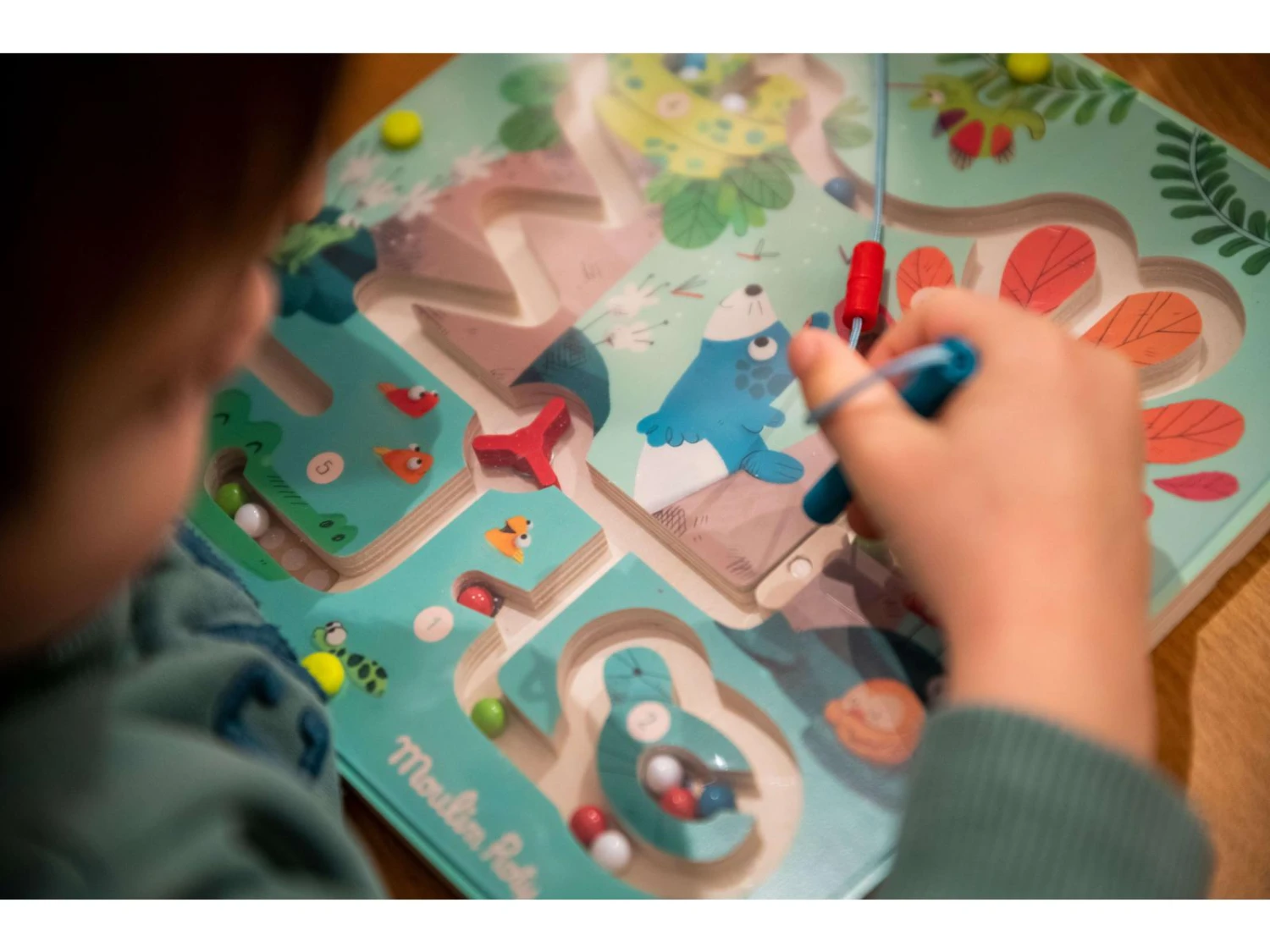 Moulin Roty 668100 - Labyrinthe Magnétique Dans La Jungle 4 Moulin Roty 668100 - Labyrinthe Magnétique Dans La Jungle – Image 2