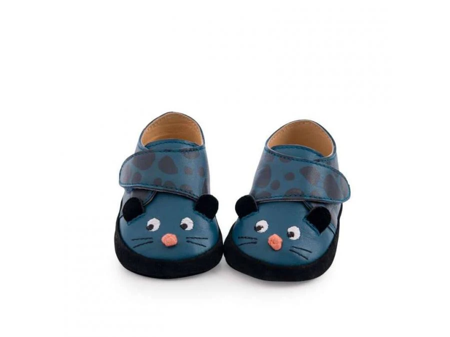 Moulin Roty 668520 - Chaussons Cuir Panthère Bleu Dans La Jungle 0/6 M 4 Moulin Roty 668520 - Chaussons Cuir Panthère Bleu Dans La Jungle 0/6 M – Image 2