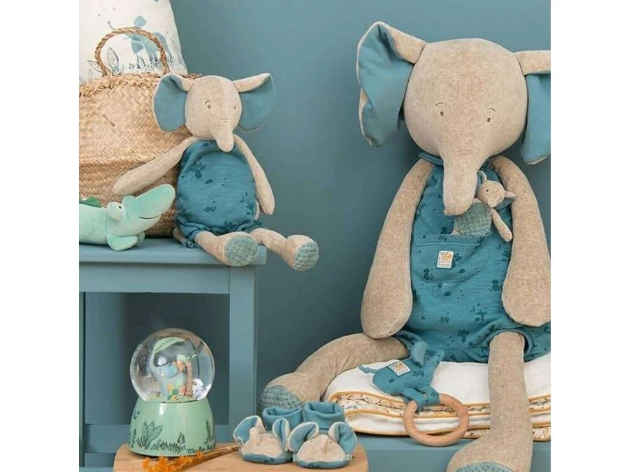 Moulin Roty 669007 - Anneau-hochet Bois éléphant Sous Mon Baobab 5 Moulin Roty 669007 - Anneau-hochet Bois éléphant Sous Mon Baobab – Image 3