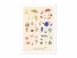 Moulin Roty 675131 - Affiche Couleurs 50x70cm Pomme Des Bois