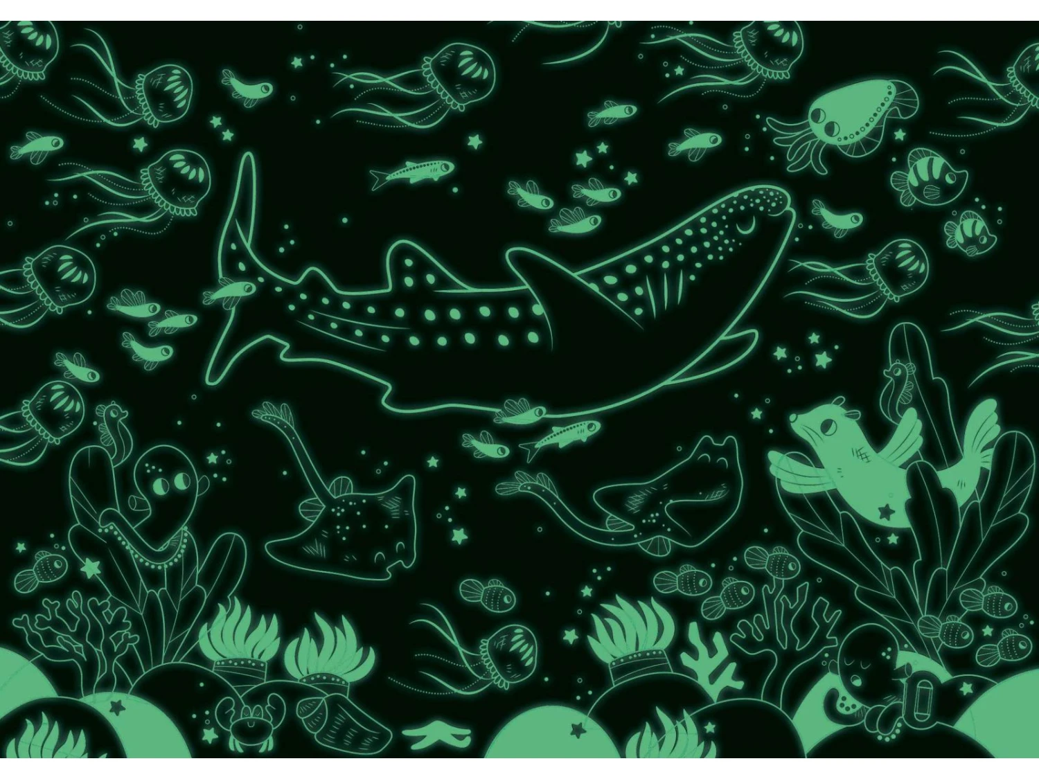 Moulin Roty 676441 - Puzzle Phosphorescent Sous La Mer (24 Pièces) Les Aventures De Paulie 6 Moulin Roty 676441 - Puzzle Phosphorescent Sous La Mer (24 Pièces) Les Aventures De Paulie – Image 4