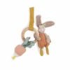 Moulin Roty 678009 - Hochet Anneau Bois Lapin Trois Petits Lapins