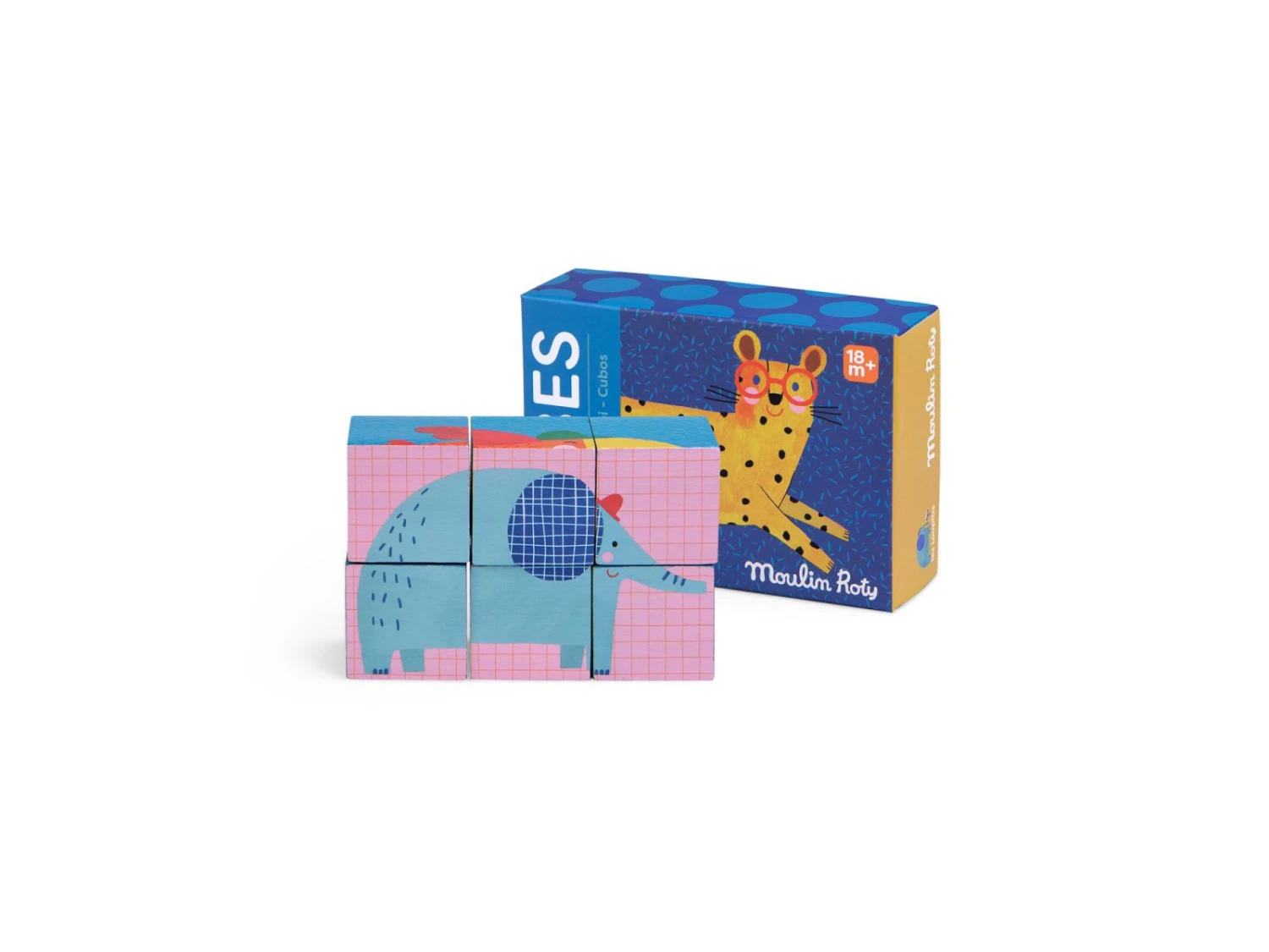 Moulin Roty 679105 - Puzzle 6 Cubes Les Toupitis 4 Moulin Roty 679105 - Puzzle 6 Cubes Les Toupitis – Image 2
