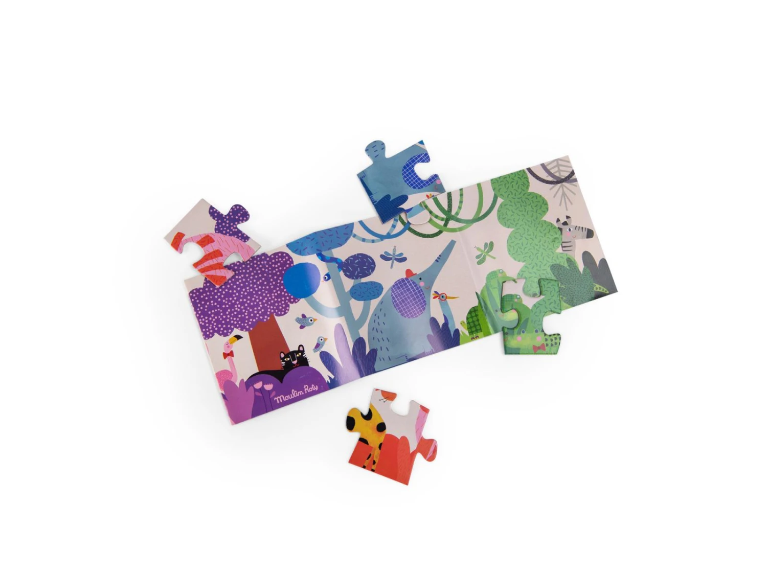 Moulin Roty 679440 - Puzzle La Jungle Arc-en-ciel (24 Pièces) Les Toupitis 6 Moulin Roty 679440 - Puzzle La Jungle Arc-en-ciel (24 Pièces) Les Toupitis – Image 4