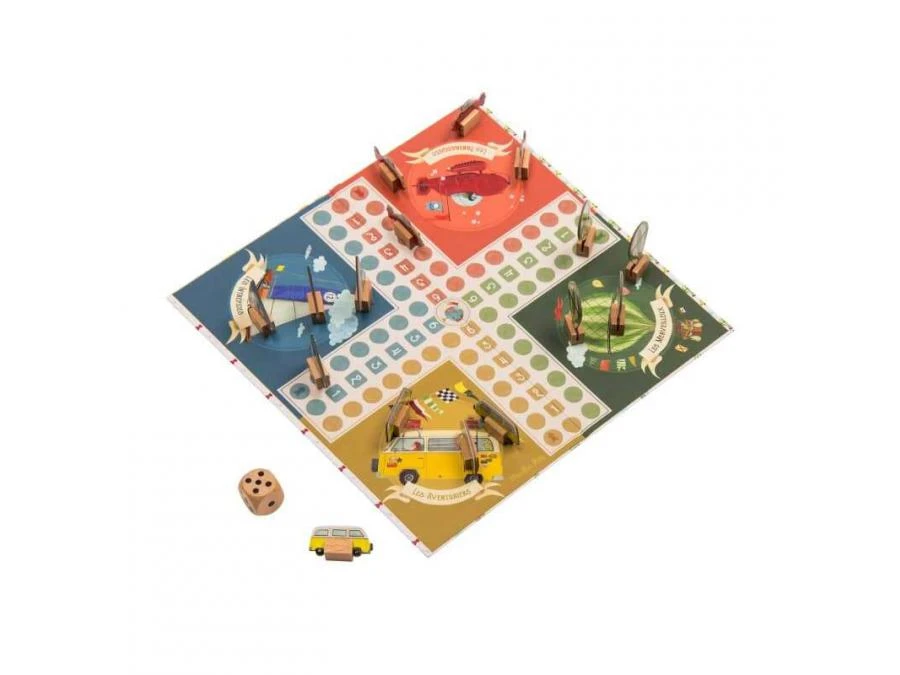 Moulin Roty 712422 - Jeu De Petits Chevaux Le Jardin Du Moulin 5 Moulin Roty 712422 - Jeu De Petits Chevaux Le Jardin Du Moulin – Image 3