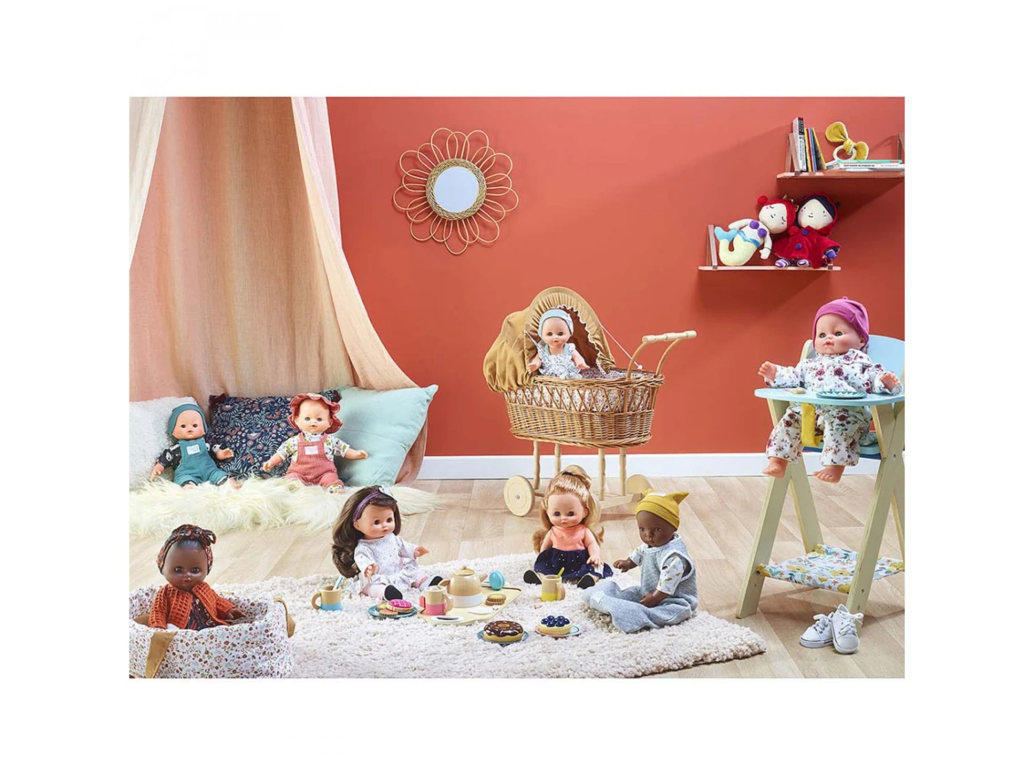 800056 - Chaise Haute Pour Poupée Jusqu'à 48 Cm Env. 4 800056 - Chaise Haute Pour Poupée Jusqu'à 48 Cm Env. – Image 2