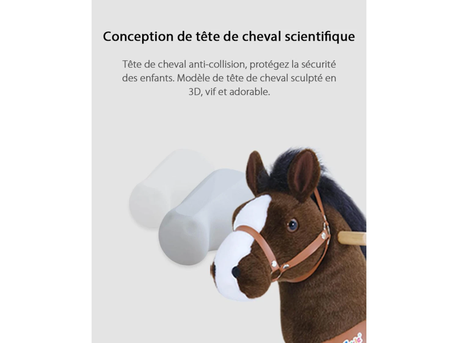 Ux321 - Ponycycle Cheval Marron Chocolat Avec Sabot Blanc, Frein Et Son à Monter Age 3-5 Ans - Hauteur Assise (cm) 48 13 Ux321 - Ponycycle Cheval Marron Chocolat Avec Sabot Blanc, Frein Et Son à Monter Age 3-5 Ans - Hauteur Assise (cm) 48 – Image 11