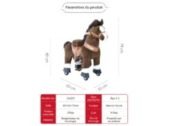 Ux321 - Ponycycle Cheval Marron Chocolat Avec Sabot Blanc, Frein Et Son à Monter Age 3-5 Ans - Hauteur Assise (cm) 48 25 Ux321 - Ponycycle Cheval Marron Chocolat Avec Sabot Blanc, Frein Et Son à Monter Age 3-5 Ans - Hauteur Assise (cm) 48 -Born To Be Kids ponycycle ux321 ponycycle cheval marron chocolat avec sabot blanc frein et son a monter age 3 5 ans hauteur assise cm 48 1600 3