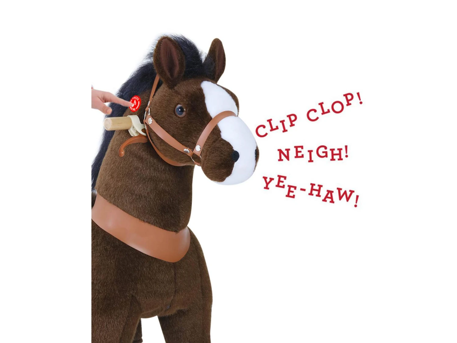 Ux321 - Ponycycle Cheval Marron Chocolat Avec Sabot Blanc, Frein Et Son à Monter Age 3-5 Ans - Hauteur Assise (cm) 48 7 Ux321 - Ponycycle Cheval Marron Chocolat Avec Sabot Blanc, Frein Et Son à Monter Age 3-5 Ans - Hauteur Assise (cm) 48 – Image 5