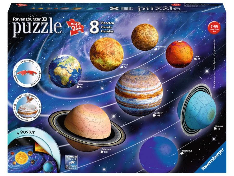 Ravensburger 11668 - Puzzle 3D Système Solaire 3 Ravensburger 11668 - Puzzle 3D Système Solaire