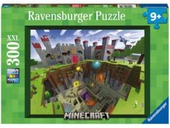 Ravensburger 13334 - Puzzles Enfants - Puzzle 300 Pièces XXL - Découpe Minecraft