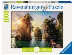 Ravensburger 13968 - Puzzles Adultes - Puzzle 1000 Pièces - Lac De Cheow Lan, Thaïlande