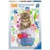 Ravensburger 15037 - Puzzles Adultes - Puzzle 500 Pièces - Chaton Dans Une Tasse -Born To Be Kids ravensburger 15037