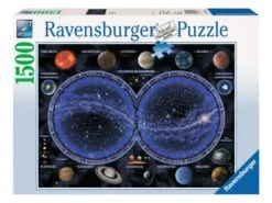 Ravensburger 16373 - Puzzles Adultes - Puzzle 1500 Pièces - Planisphère Céleste