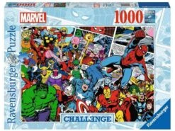 Ravensburger 16562 - Puzzles Adultes - Puzzle 1000 Pièces - Marvel (Challenge Puzzle)