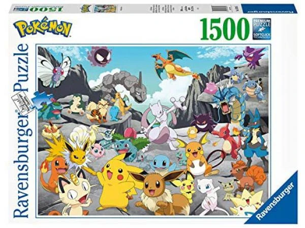 Ravensburger 16784 - Puzzles Adultes - Puzzle 1500 Pièces - Pokémon Classics 3 Ravensburger 16784 - Puzzles Adultes - Puzzle 1500 Pièces - Pokémon Classics