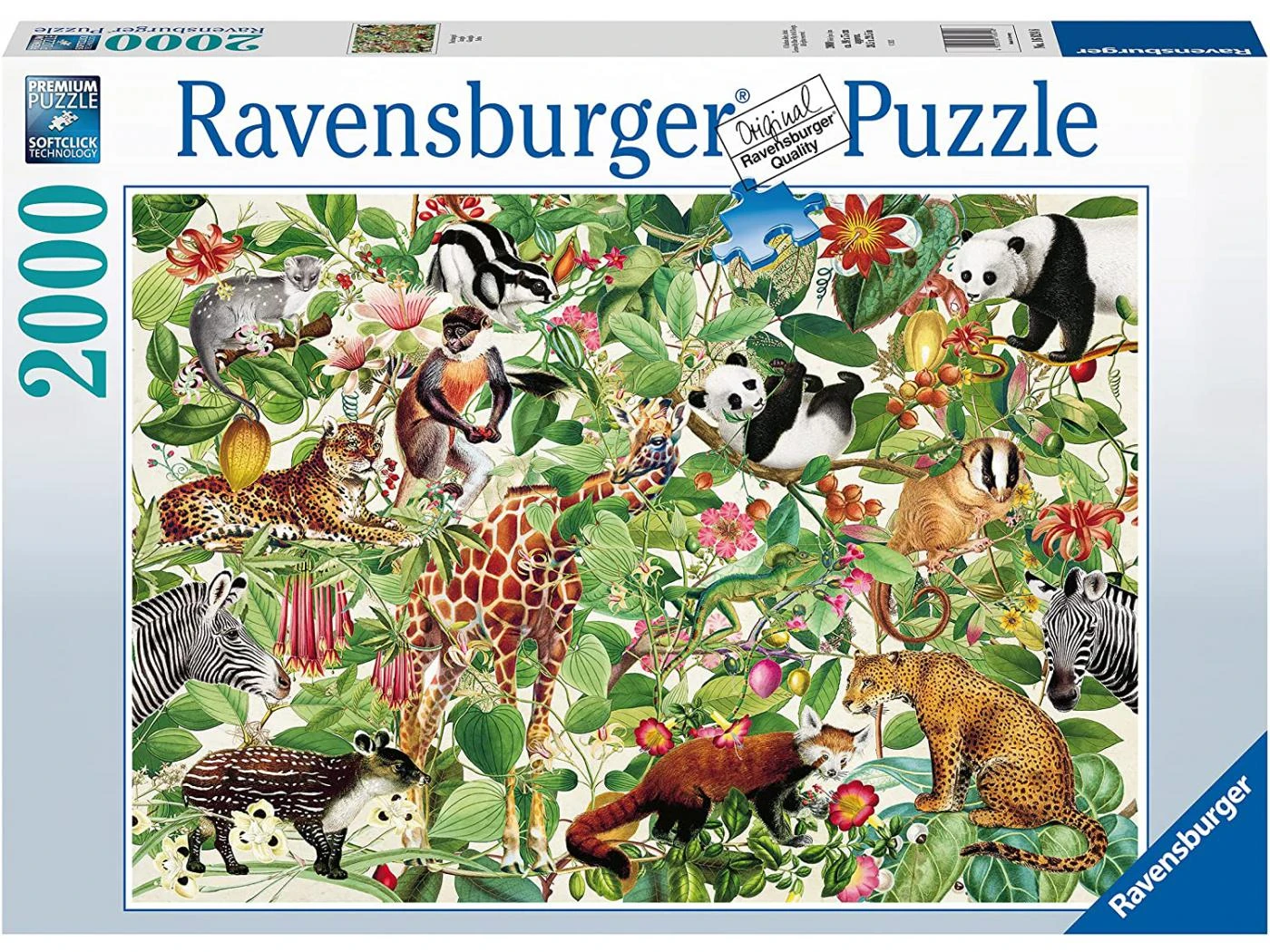 Ravensburger 16824 - Puzzles Adultes - Puzzle 2000 Pièces - Jungle 3 Ravensburger 16824 - Puzzles Adultes - Puzzle 2000 Pièces - Jungle