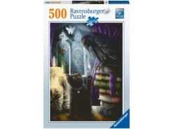 Ravensburger 16987 - Puzzles Adultes - Puzzle 500 Pièces - Chat Noir Et Corbeau