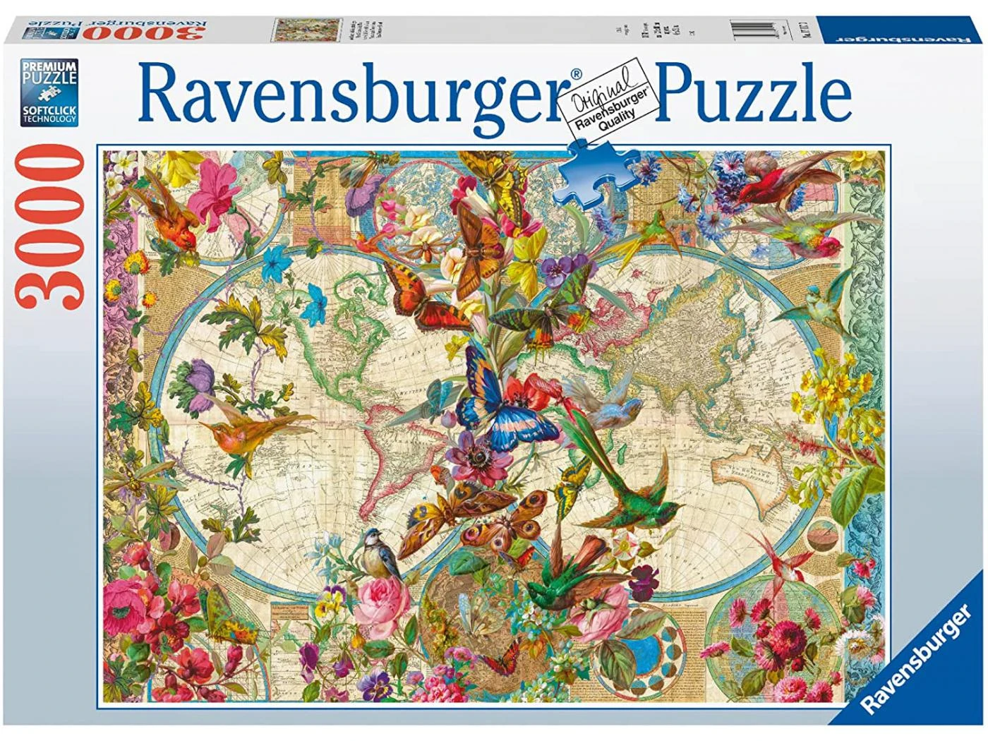 Ravensburger 17117 - Puzzles Adultes - Puzzle 3000 Pièces - Carte De La Flore Et De La Faune 3 Ravensburger 17117 - Puzzles Adultes - Puzzle 3000 Pièces - Carte De La Flore Et De La Faune