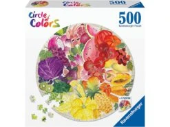 Ravensburger 17169 - Puzzles Adultes - Puzzle Rond 500 Pièces - Fruits Et Légumes (Circle Of Colors)