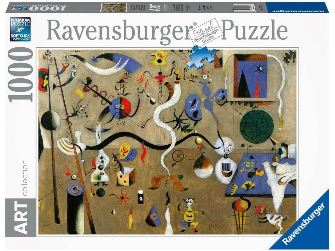 Ravensburger 17178 - Puzzles Adultes - Puzzle 1000 Pièces Art Collection - Le Carnaval D'Arlequin / Joan Miró 3 Ravensburger 17178 - Puzzles Adultes - Puzzle 1000 Pièces Art Collection - Le Carnaval D'Arlequin / Joan Miró