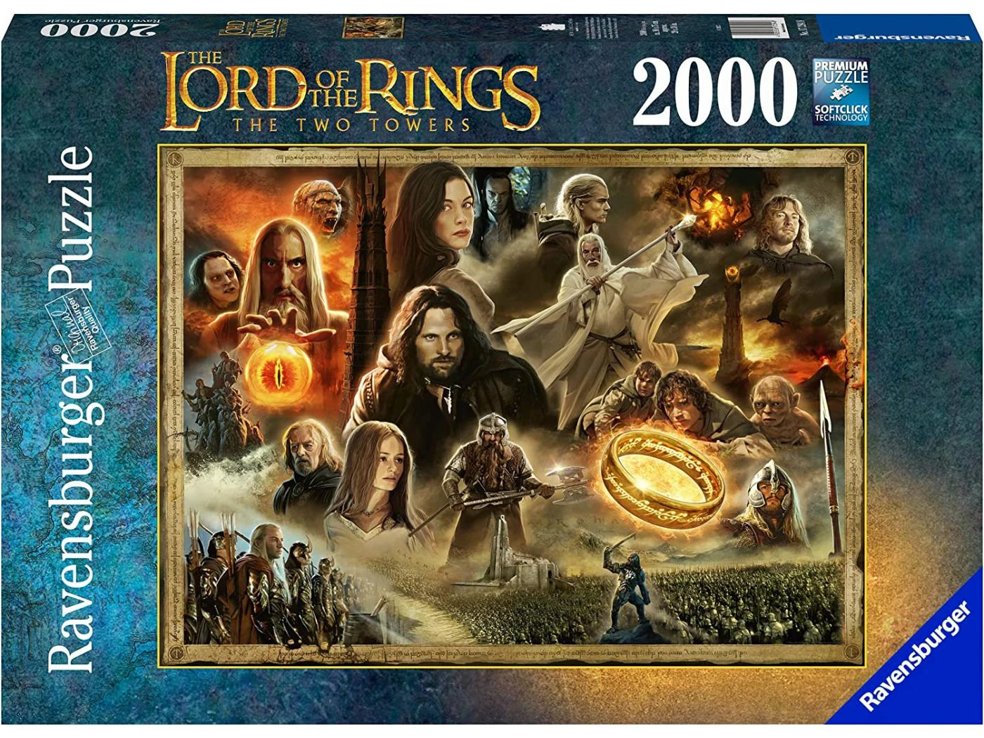 Ravensburger 17294 - Puzzles Adultes - Puzzle 2000 Pièces - Les Deux Tours / Le Seigneur Des Anneaux 3 Ravensburger 17294 - Puzzles Adultes - Puzzle 2000 Pièces - Les Deux Tours / Le Seigneur Des Anneaux