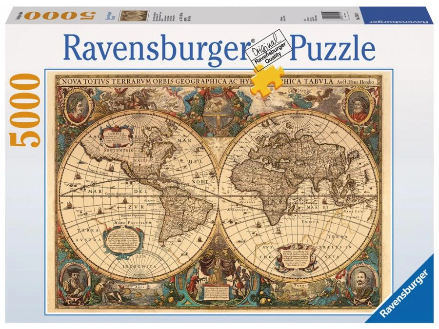 Ravensburger 17411 - Puzzles Adultes - Puzzle 5000 Pièces - Mappemonde Antique 3 Ravensburger 17411 - Puzzles Adultes - Puzzle 5000 Pièces - Mappemonde Antique
