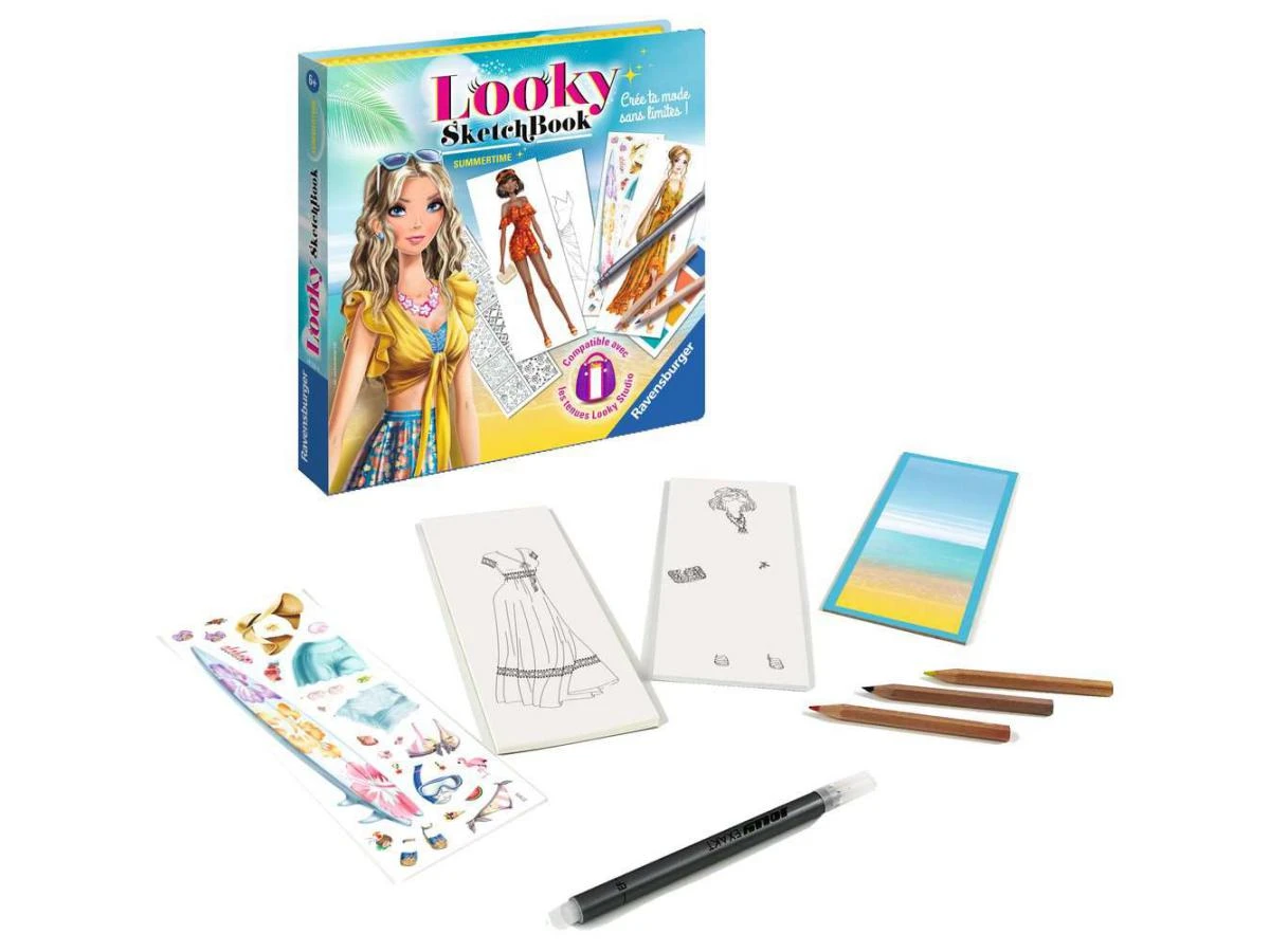 Ravensburger 18125 - Jeux Créatifs - Looky Sketch Book Summertime 5 Ravensburger 18125 - Jeux Créatifs - Looky Sketch Book Summertime – Image 3