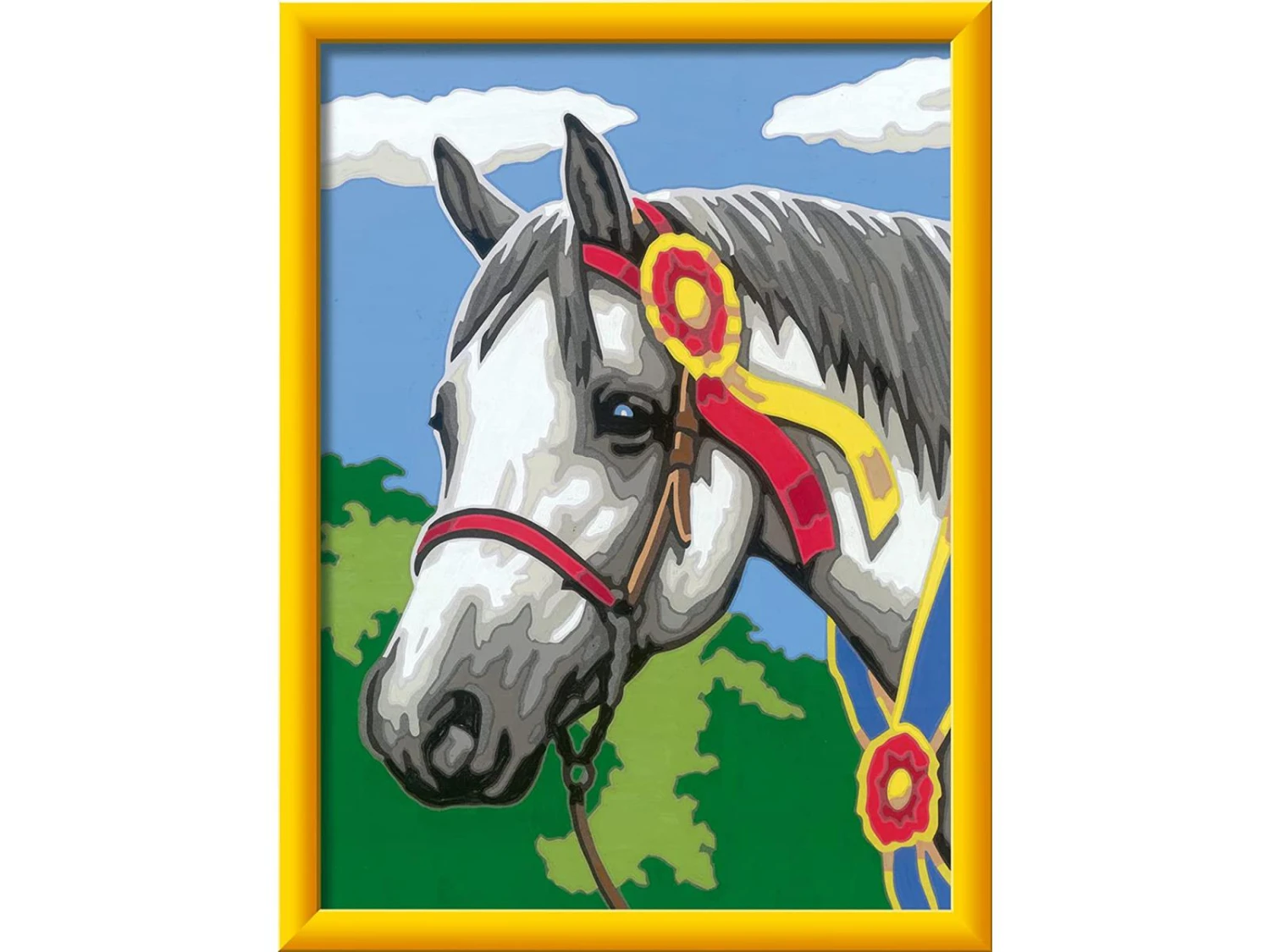 Ravensburger 20095 - Jeux Créatifs - Numéro D'art - Moyen - Cheval à La Cocarde 4 Ravensburger 20095 - Jeux Créatifs - Numéro D'art - Moyen - Cheval à La Cocarde – Image 2