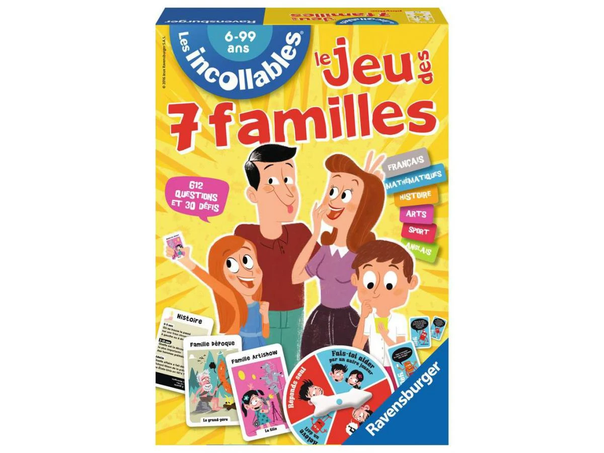 Ravensburger 26624 - Jeux De Réflexion - Le Jeu Des 7 Familles Des Incollables 3 Ravensburger 26624 - Jeux De Réflexion - Le Jeu Des 7 Familles Des Incollables