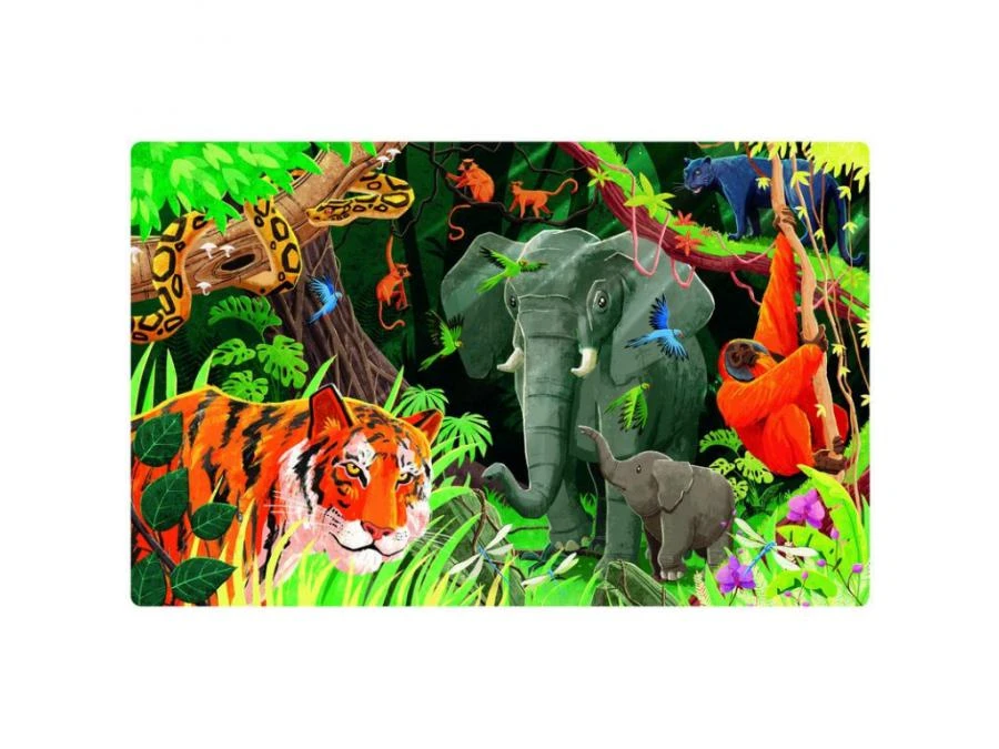 304536 - Livre Et Puzzle La Planète En Danger - La Jungle 5 304536 - Livre Et Puzzle La Planète En Danger - La Jungle – Image 3