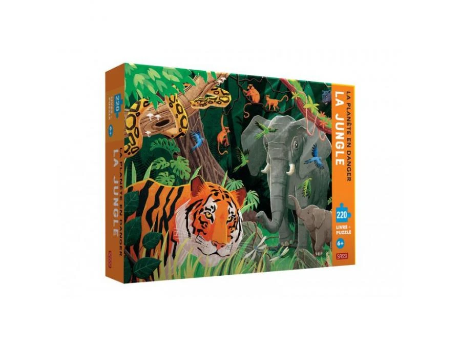 304536 - Livre Et Puzzle La Planète En Danger - La Jungle 3 304536 - Livre Et Puzzle La Planète En Danger - La Jungle