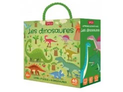 307551 - Livre Et Puzzle - Q-Box - Les Dinosaures