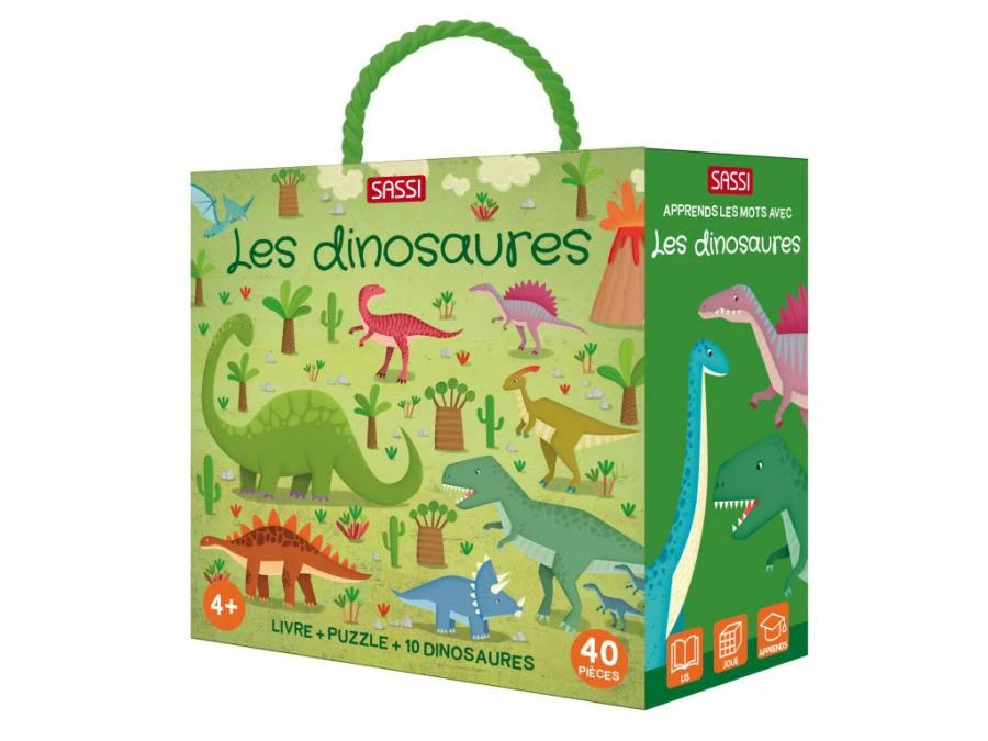 307551 - Livre Et Puzzle - Q-Box - Les Dinosaures 3 307551 - Livre Et Puzzle - Q-Box - Les Dinosaures