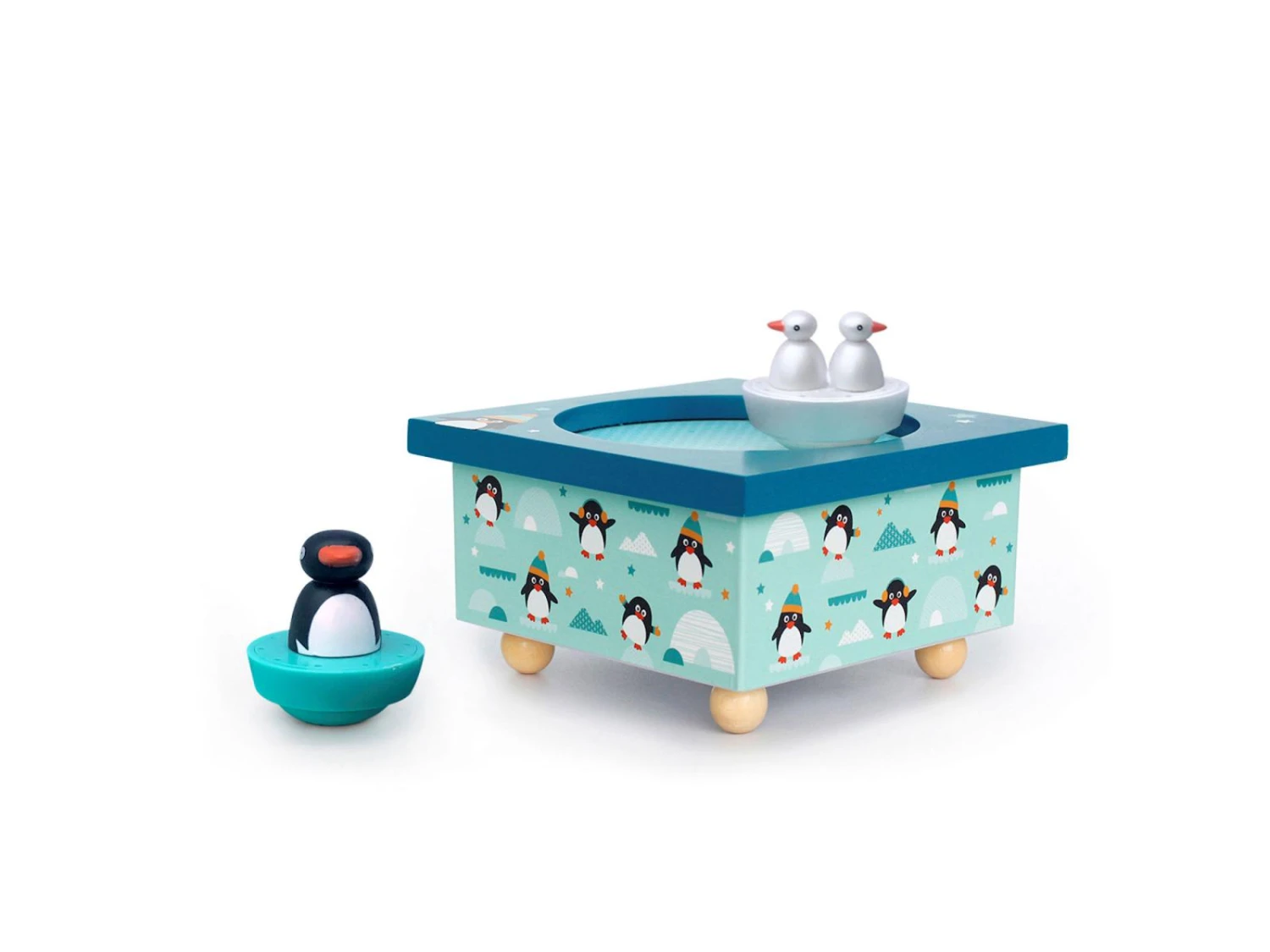 Trousselier S95008 - Boite à Musique Dancing Pingouins 4 Trousselier S95008 - Boite à Musique Dancing Pingouins – Image 2