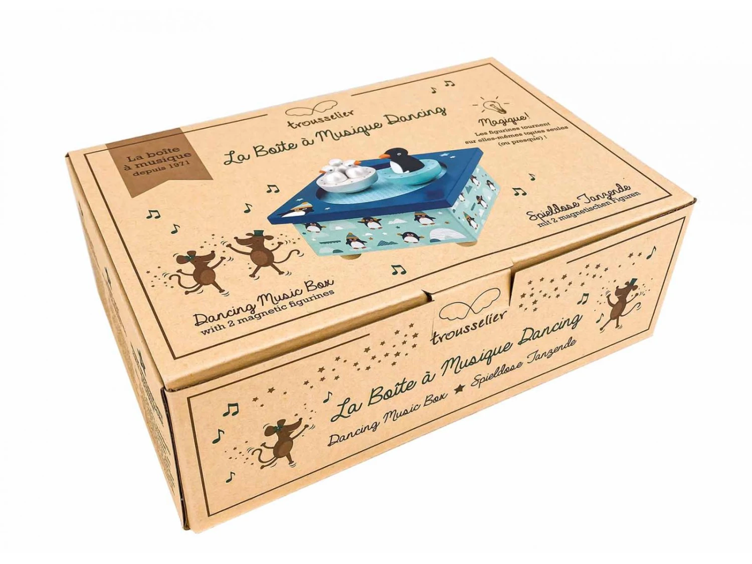 Trousselier S95008 - Boite à Musique Dancing Pingouins 7 Trousselier S95008 - Boite à Musique Dancing Pingouins – Image 5
