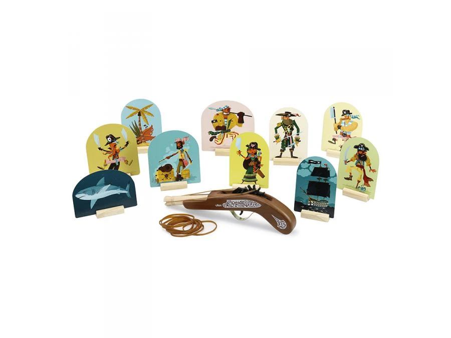 Vilac 9905 - Pistolet à élastiques Pirates 4 Vilac 9905 - Pistolet à élastiques Pirates – Image 2