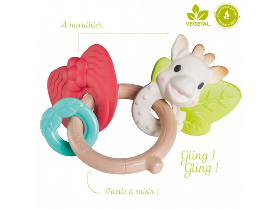 220133 - Hochet Natur'chew So'pure Sophie La Girafe (à Base De Caoutchouc 100% Naturel Et De Plastique Bio Sourcé) 4 220133 - Hochet Natur'chew So'pure Sophie La Girafe (à Base De Caoutchouc 100% Naturel Et De Plastique Bio Sourcé) – Image 2